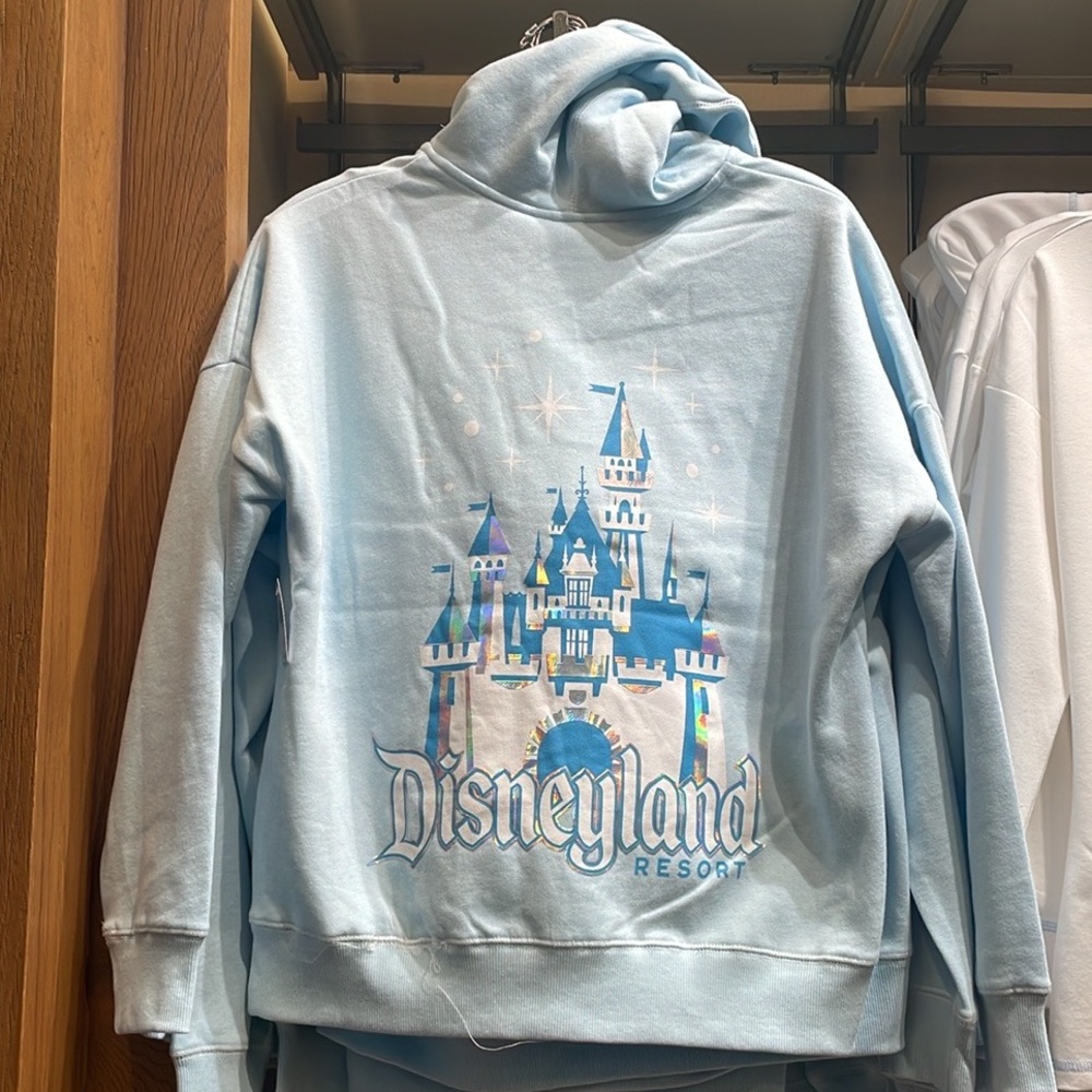 Disney Park Disneyland Castle Pullover Hoodie New